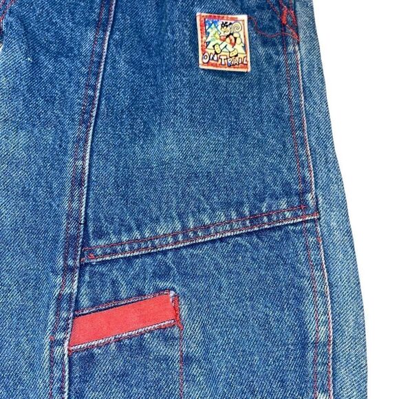 Dept. of Traffic Vintage Jeans with Suspenders - Kids Size 3 - Picture 3 of 10